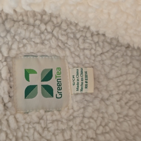 EUC GreenTea Gray and Cream Open Front Cardigan (#15) - Picture 2 of 2